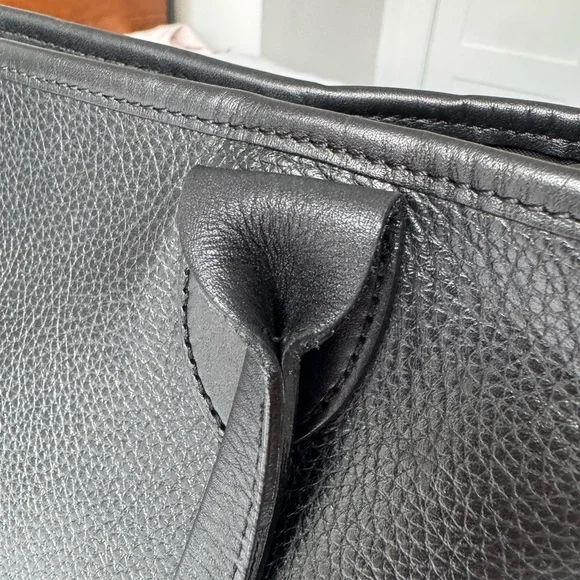 Longchamp Black Leather Tote - Picture 4 of 14